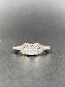Classic Oval Crystal Halo Ring