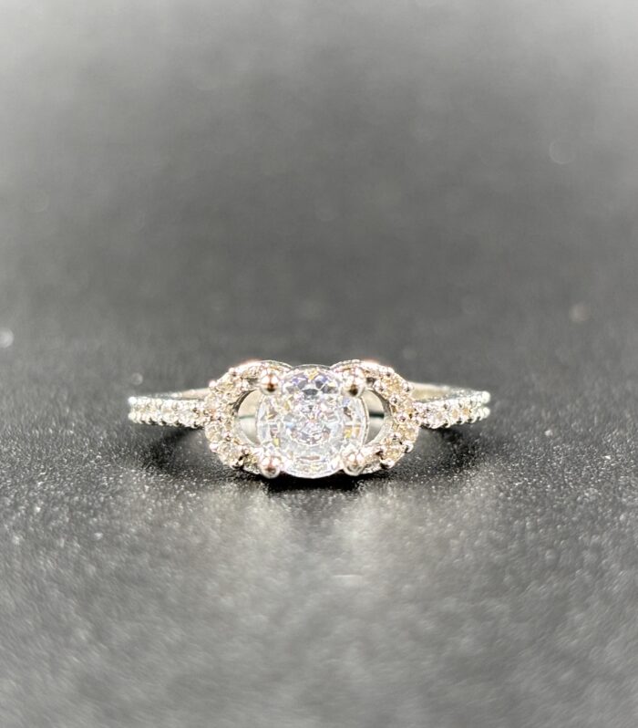 Classic Oval Crystal Halo Ring